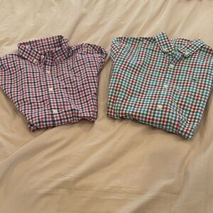 Vineyard Vines Red and Blue Checkered Kids Shirts